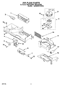 AIR FLOW PARTS Diagram and Parts List for YMH6140XFQ2  Whirlpool Microwave
