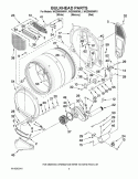 BULKHEAD PARTS Diagram and Parts List for WGD9550WW1  Whirlpool Dryer