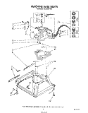 MACHINE BASE Diagram and Parts List for LA7000XTN0  Whirlpool Washer