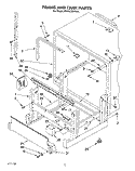 FRAME AND TANK Diagram and Parts List for KUDA23SYWH1  KitchenAid Dishwasher