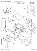 OVEN Diagram and Parts List for KEBI171DBL7  KitchenAid Wall Oven
