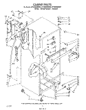 CABINET Diagram and Parts List for ET18NKXWN00  Whirlpool Refrigerator