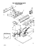 SECTION Diagram and Parts List for KEYE860WWH1  KitchenAid Dryer
