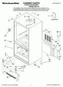 CABINET PARTS Diagram and Parts List for KBLS22KVSS00  KitchenAid Refrigerator