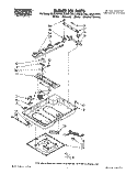 SECTION Diagram and Parts List for CGX315VW1  Roper Cooktop