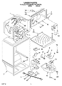 LINER Diagram and Parts List for TT21AKXKQ00  Estate Refrigerator