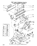 TOP AND CONSOLE Diagram and Parts List for LA5805XKW0  Whirlpool Washer