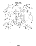 FRAME Diagram and Parts List for 4KUCC150S1  KitchenAid Trash Compactor
