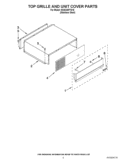 TOP GRILLE AND UNIT COVER PARTS Diagram and Parts List for KSSC48FTS16  KitchenAid Refrigerator