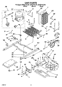 UNIT PARTS Diagram and Parts List for GD5SHAXLT01  Whirlpool Refrigerator