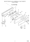 ESCUTCHEON AND CONTROL Diagram and Parts List for KUIS185EWH1  KitchenAid Ice Maker
