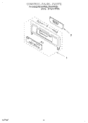 CONTROL PANEL Diagram and Parts List for RBD276PDQ8  Whirlpool Wall Oven