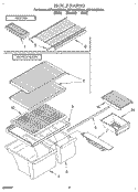 SHELF, LIT/OPTIONAL Diagram and Parts List for 8ET18NKXDW04  Whirlpool Refrigerator
