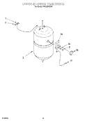 UPPER & LOWER TANK SHELL Diagram and Parts List for HD1000XSW6  Whirlpool Miscellaneous