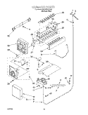 ICE MAKER, OPTIONAL Diagram and Parts List for 6GD27DFXFS01  Whirlpool Refrigerator
