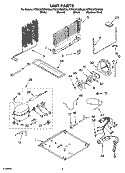 UNIT PARTS Diagram and Parts List for KTRC22EMBT00  KitchenAid Refrigerator