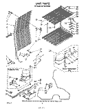 UNIT Diagram and Parts List for EV110CXSW00  Whirlpool Freezer