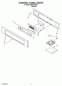 CONTROL PANEL PARTS Diagram and Parts List for KEBS107SSS03  KitchenAid Wall Oven
