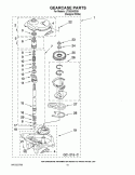 GEARCASE PARTS Diagram and Parts List for LTG5243DQ9  Whirlpool Washer Dryer Combo