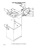 TOP AND CABINET, LIT/OPTIONAL Diagram and Parts List for LA6300XTW1  Whirlpool Washer