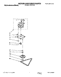 MOTOR AND DRIVE, LITERATURE Diagram and Parts List for KUCC151B0  KitchenAid Trash Compactor