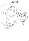 LINER Diagram and Parts List for RT18BMXBL01  Roper Refrigerator