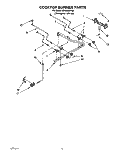 COOKTOP BURNER Diagram and Parts List for SF365BEYQ2  Whirlpool Range