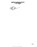 MISCELLANEOUS, LIT/OPTIONAL Diagram and Parts List for DU800DWGX0  Whirlpool Dishwasher