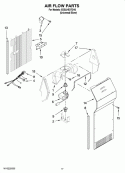 AIR FLOW PARTS Diagram and Parts List for ED5LHEXTD10  Whirlpool Refrigerator