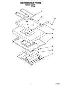 HIDDEN BAKE PARTS, MISCELLANEOUS PARTS Diagram and Parts List for IJP89800  Inglis Range