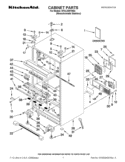CABINET PARTS Diagram and Parts List for KFXL25RYMS4  KitchenAid Refrigerator
