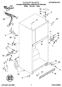 CABINET Diagram and Parts List for ET18NKXDN00  Whirlpool Refrigerator