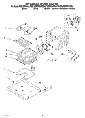INTERNAL OVEN Diagram and Parts List for KEBC278KBS0  KitchenAid Wall Oven