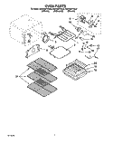 OVEN Diagram and Parts List for KERH507YWH0  KitchenAid Range