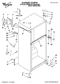 CABINET PARTS Diagram and Parts List for NWT8501Q00  Whirlpool Refrigerator