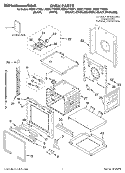 OVEN, LITERATURE Diagram and Parts List for KEBC177KBT1  KitchenAid Wall Oven