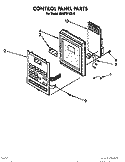CONTROL PANEL Diagram and Parts List for MH6701XX0  Whirlpool Microwave