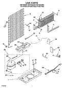 UNIT PARTS Diagram and Parts List for RT14DKYKZ03  Roper Refrigerator