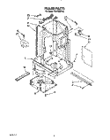 FRAME Diagram and Parts List for TC8750XYP2  Whirlpool Trash Compactor