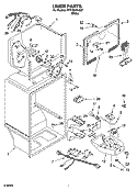 LINER PARTS Diagram and Parts List for RT21SKXLQ02  Roper Refrigerator