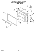 Part Location Diagram of 1105983 Whirlpool HANDLE, CENTER