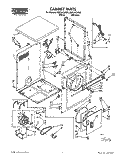 SECTION Diagram and Parts List for REP3422AL0  Roper Dryer