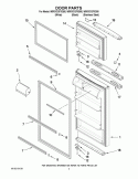 Part Location Diagram of W10267749 Whirlpool TRIM-DOOR