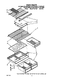 SHELF Diagram and Parts List for ET16ZKYXG00  Whirlpool Refrigerator