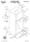 CABINET, LITERATURE Diagram and Parts List for ET8FTKXKT01  Whirlpool Refrigerator