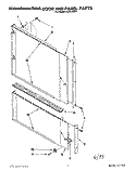 DOOR AND PANEL Diagram and Parts List for KUDJ230Y1  KitchenAid Dishwasher