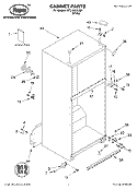 CABINET, LITERATURE Diagram and Parts List for RT21SKXLQ01  Roper Refrigerator