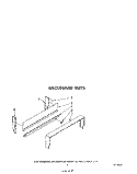 BACKGUARD Diagram and Parts List for SF010EERW0  Whirlpool Range