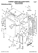 CABINET LINER AND DOOR PARTS Diagram and Parts List for KUIA15PRLS0  KitchenAid Ice Maker