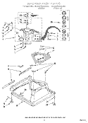 MACHINE BASE Diagram and Parts List for GLSR5233AW0  Whirlpool Washer